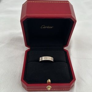 Cartier Love Ring 18 karat solid white gold
